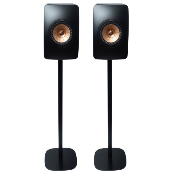 Pareja de soportes de pie Vebos con KEF LS50