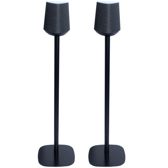 Pareja de soportes de pie Vebos con Loewe Klang MR1 Negro Pareja