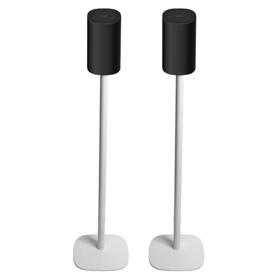 Pareja de soportes de pie Vebos con Sony Bravia Theatre Rear 8 Blanco Doppio