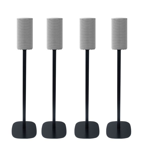 Pareja de soportes de pie Vebos con Sony HT-A9 Negro (4 Piezas)