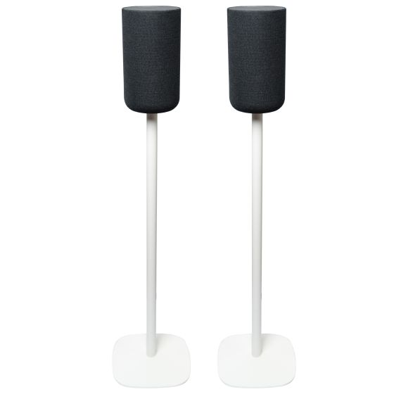 Pareja de soportes de pie Vebos con Sony SA-RS5 Blanco Doppio