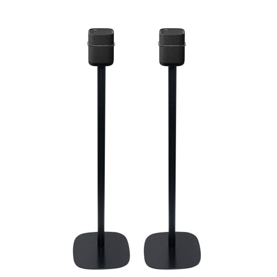 Pareja de soportes de pie Vebos con Yamaha True X Speaker 1A Negro Pareja