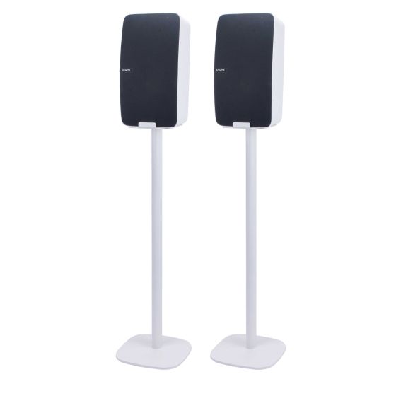 Pareja de soportes de pie Vebos con Sonos Five Blanco - Vertical
