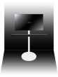 Soporte de pie para televisión Vebos para Yamaha Sound Bar vista adicional 2